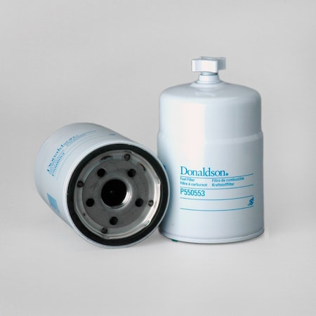 Donaldson Fuel Filter, Fuel/Water Separator, Spin-On, Outer Dia 3.79 In. 96Mm 40 Micron P550553